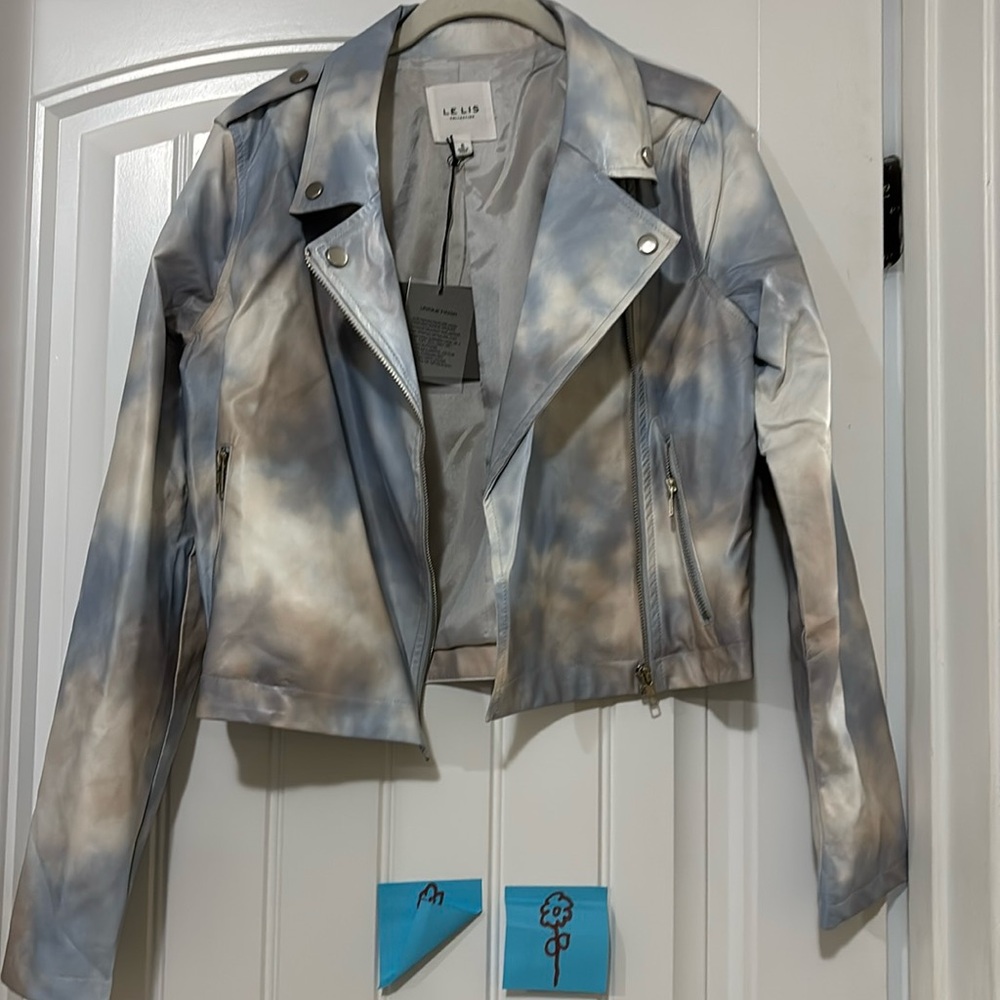 Le Lis Faux Leather Jacket
